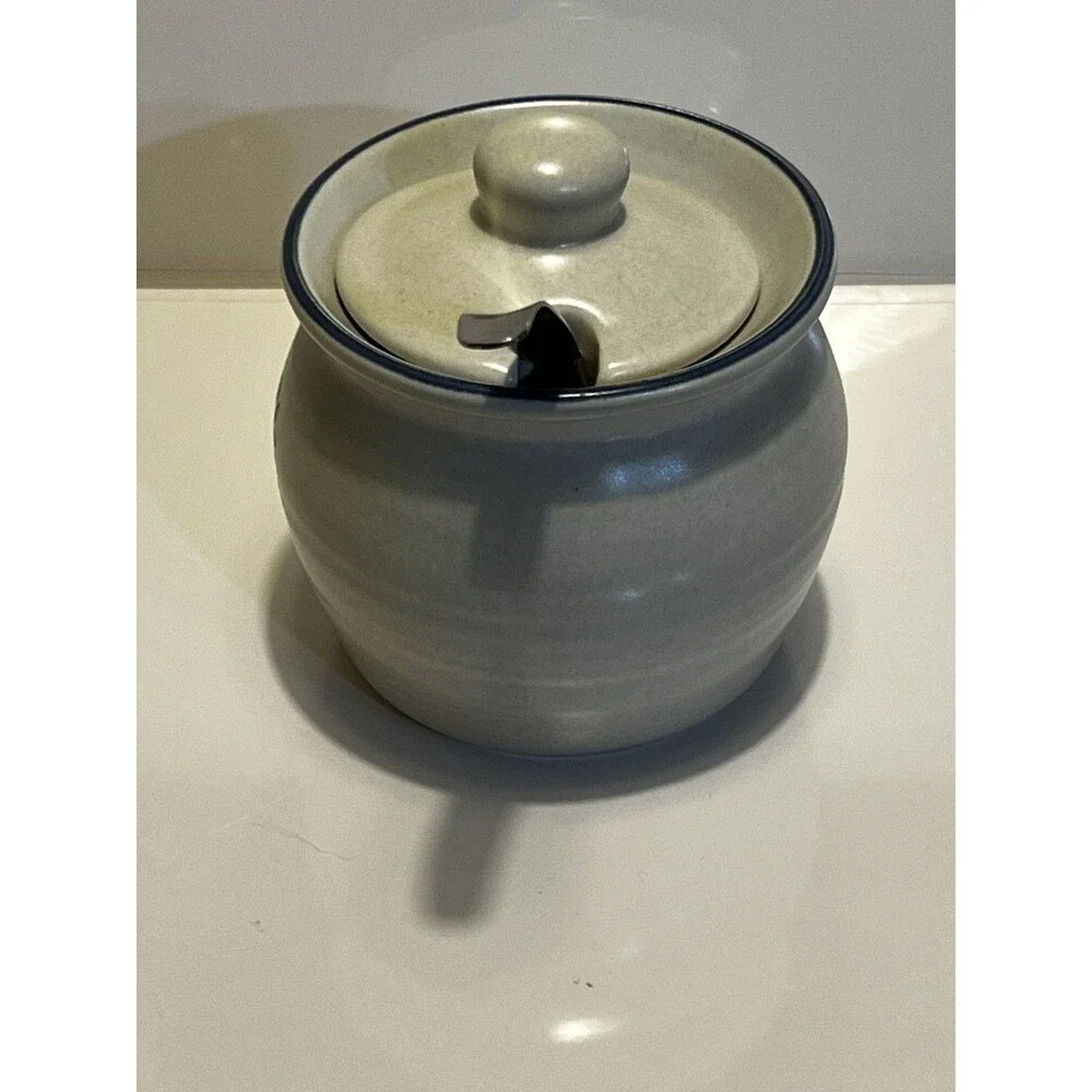 Pfaltzgraff Yorktowne Jam Jelly Jar/ Honey Pot with Slotted Lid #22 USA